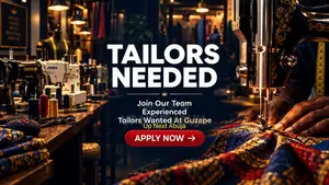 Tailors Needed in Guzape, Abuja