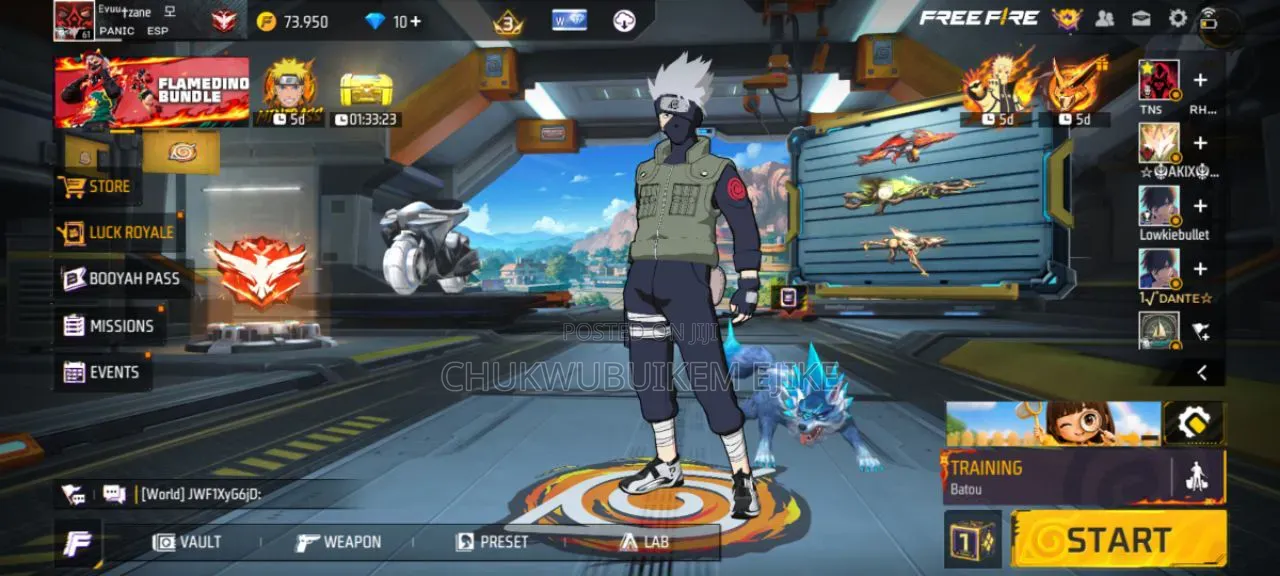 Free Fire Acc Prime 5