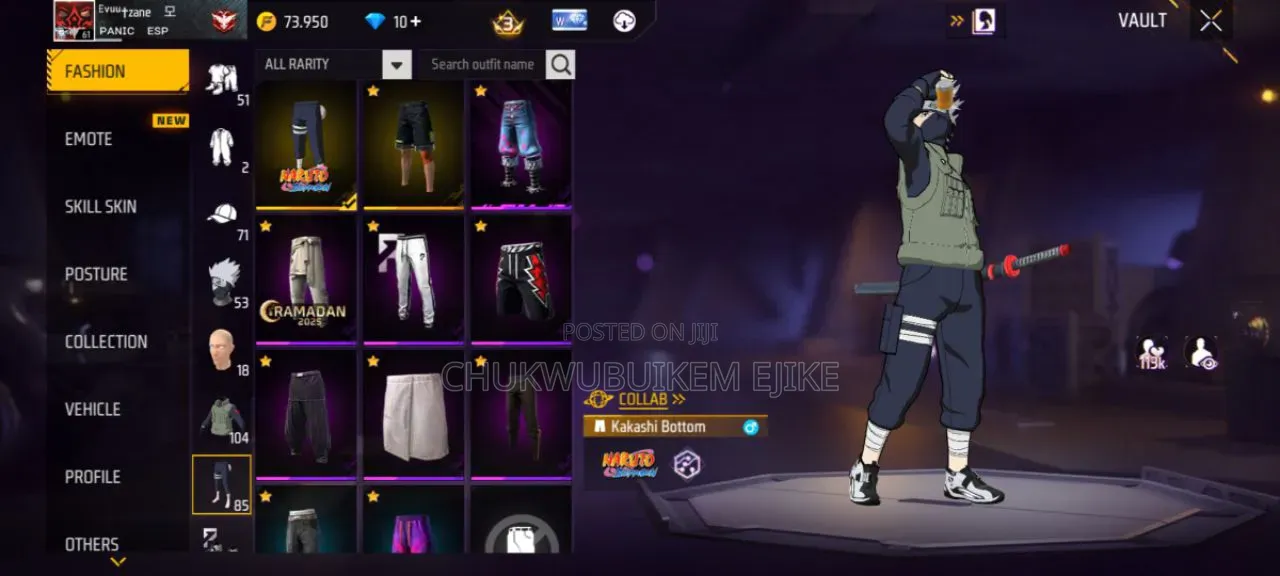 Free Fire Acc Prime 5