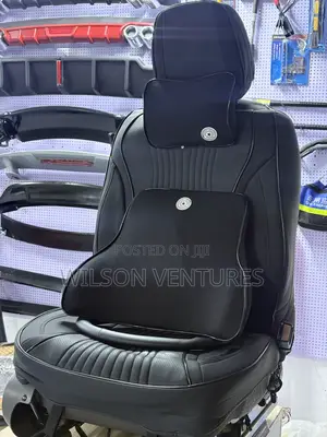 New Design Plain Black Leather Car Seat Cover