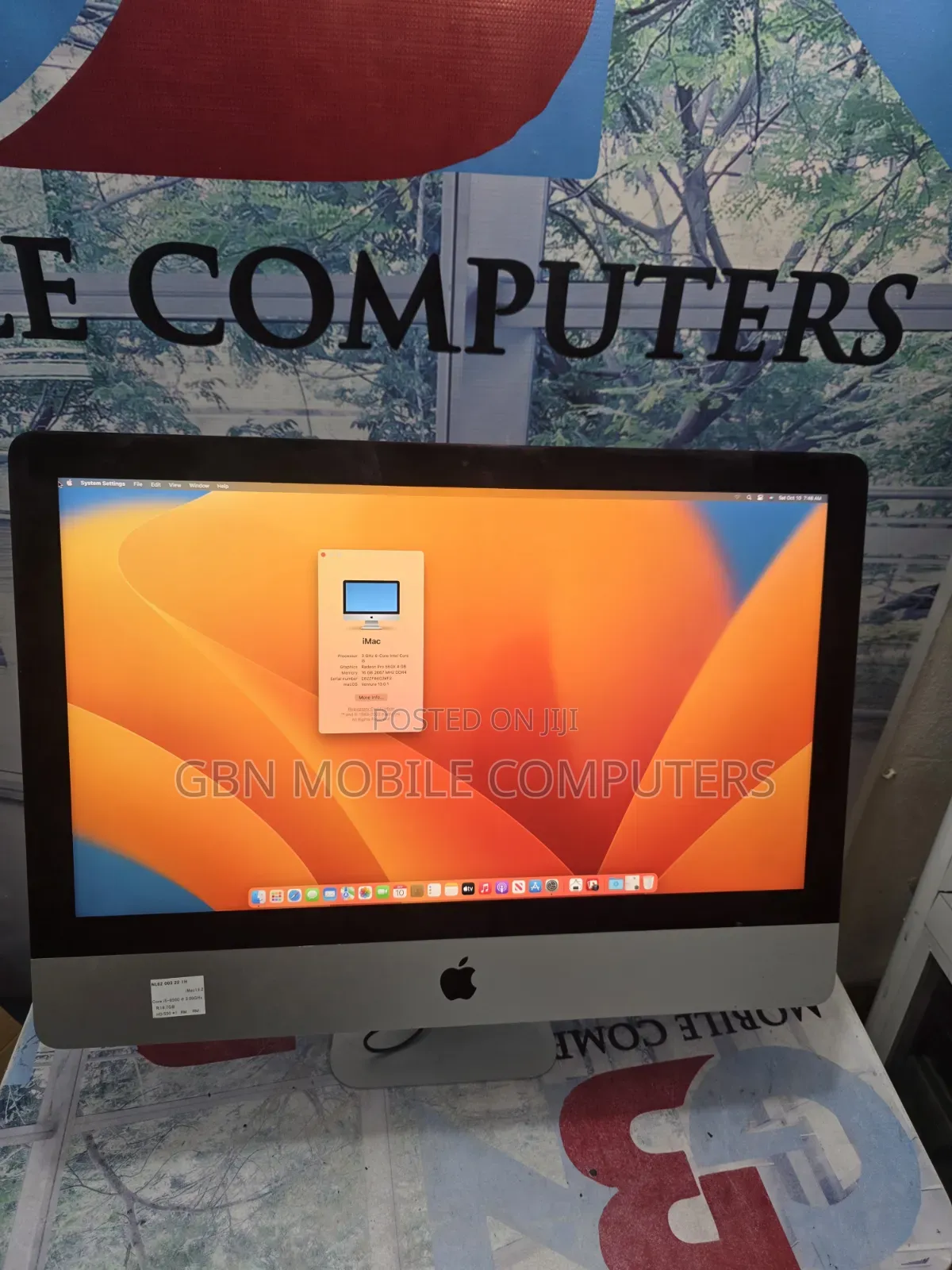 Desktop Computer Apple iMac 16GB Intel Core i5 SSD 512GB