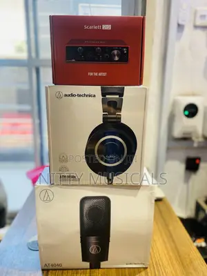 Scarlett 2i2 Soundcard,Audio Technical Ath-M50x&AT-4040