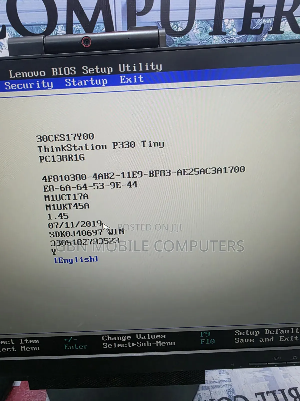 Desktop Computer Lenovo ThinkStation P330 8GB Intel Core i3 HDD 500GB