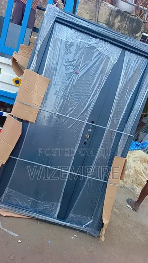 Black 4ft by 7ft Steel Doors Available