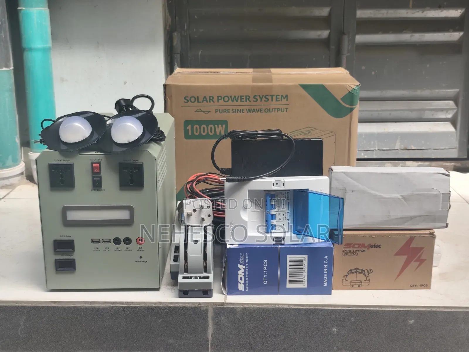 1000W Solar Power System for Constant Light During Blackouts