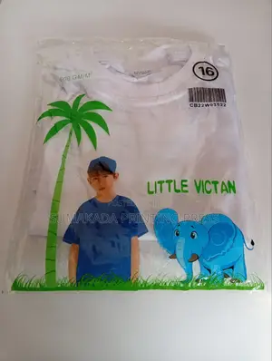 Children's Round-Neck T-Shirts |Quality Kids Tees, Sizes 6–16 – ₦1,800