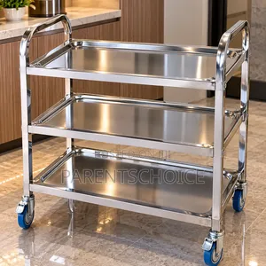 Stainless Steel Utility Cart Bar Cart Kitchen Trolley