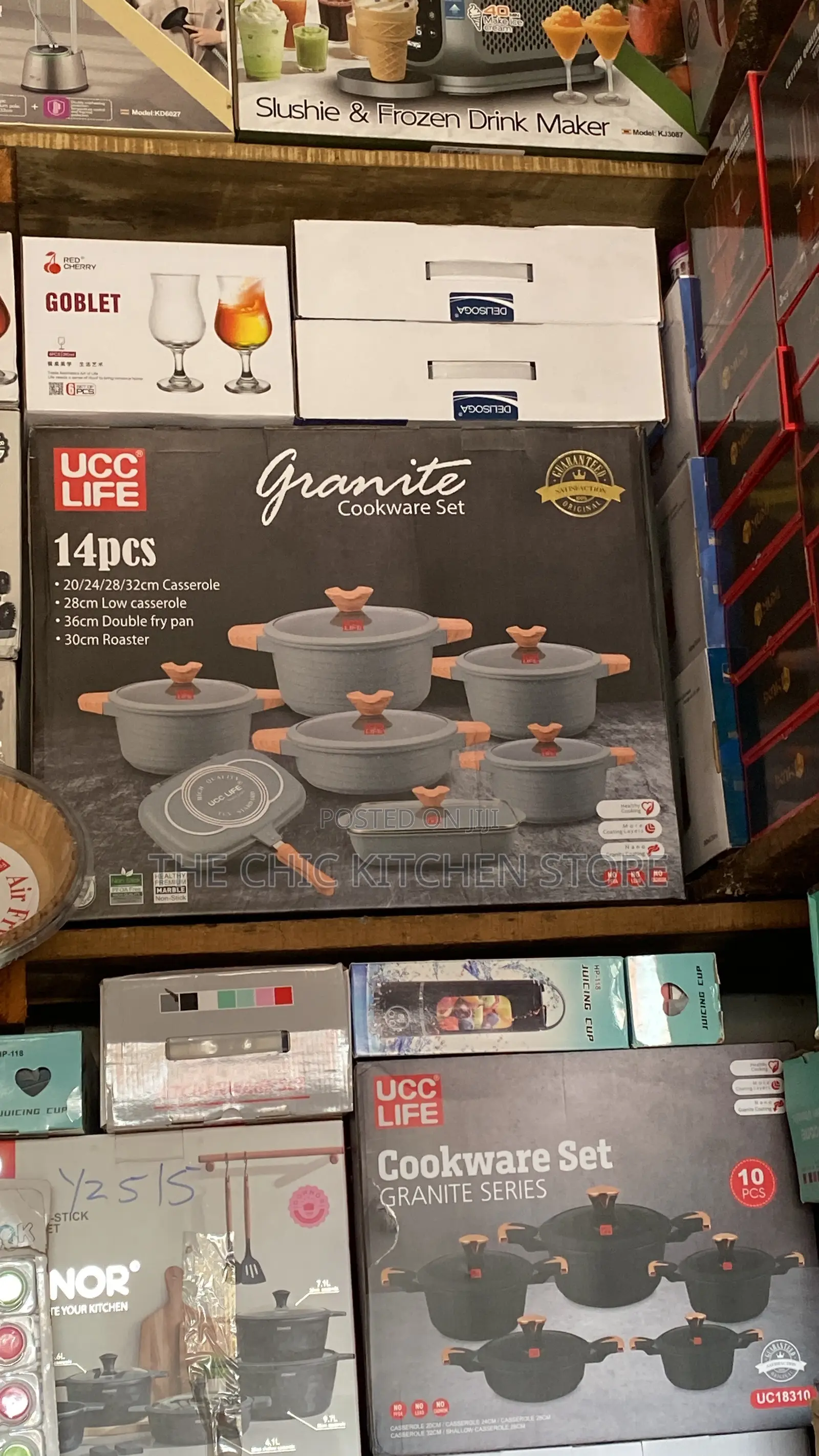 UCC Life 14pcs Diecast Cookware Set