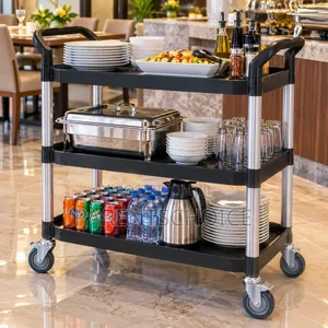 Quality Plastic 3layer Food Trolley