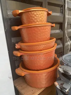 10pcs Orange Donnor Nonstick Cookware Set