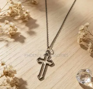 Gothic Vintage Cross Necklace for Men and Women