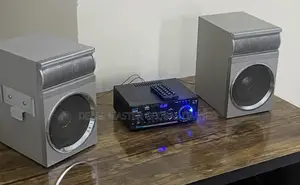Uk Sanyo Bookshelf Studio /Home Hifi Speakers + BluetoothMP3Amplifier