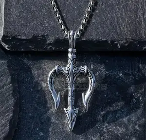 Nordic Poseidon Trident Necklace