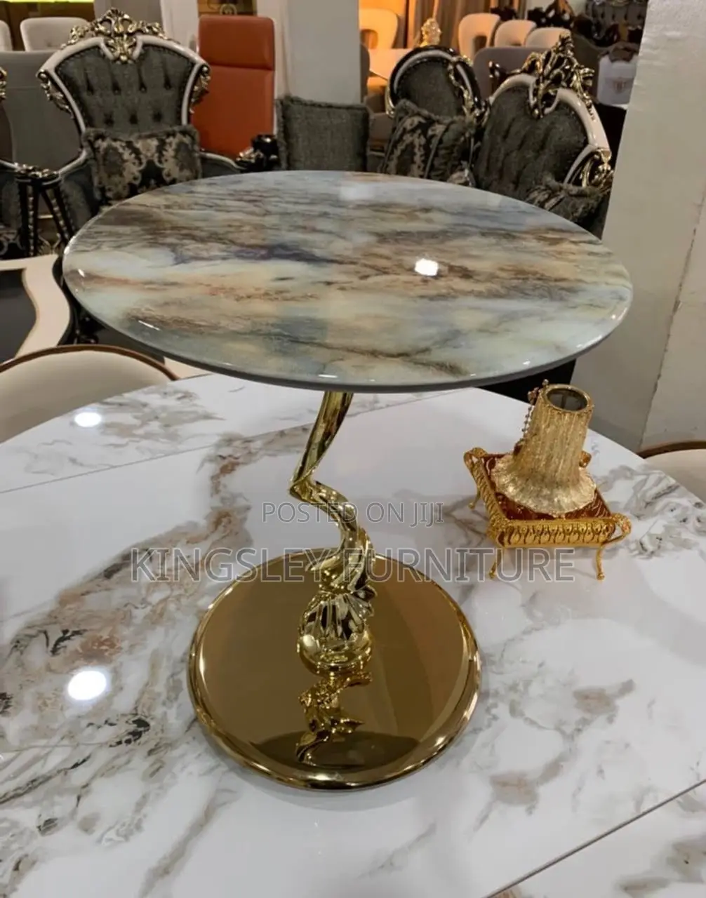 Marble Side Stool