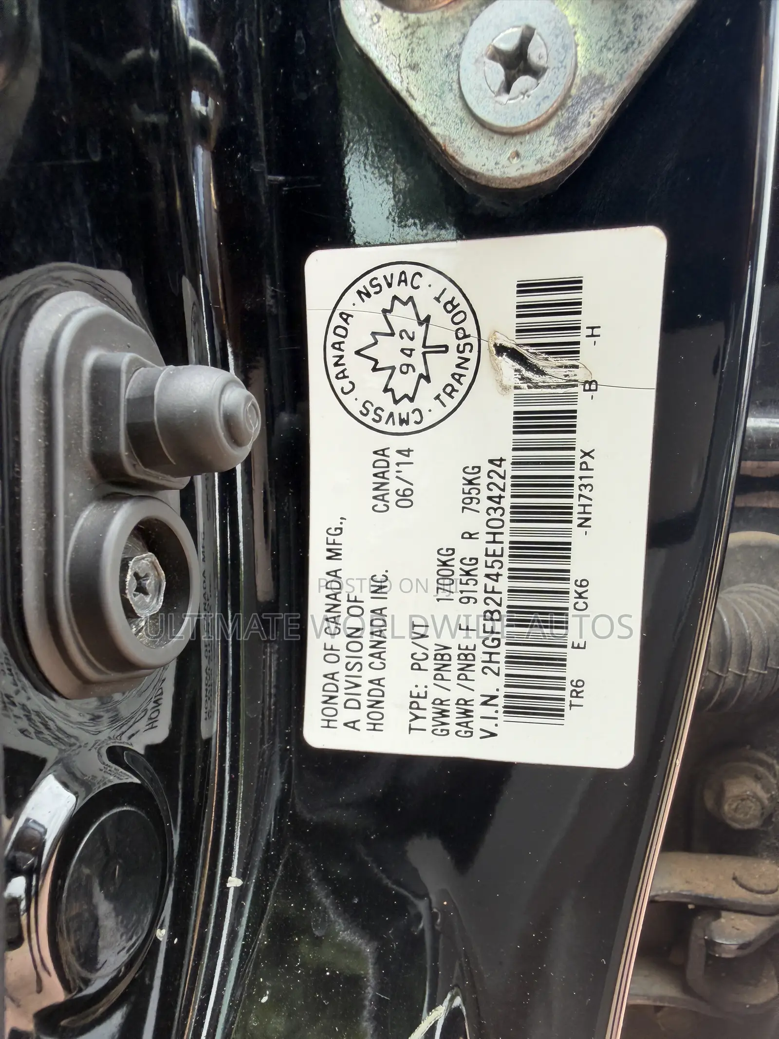 Honda Civic 2012 Black