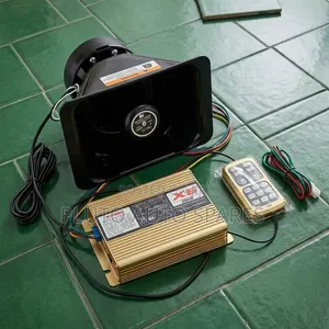 200 Watt Multi Tone Siren With Amplifier Golden Colour High Output.