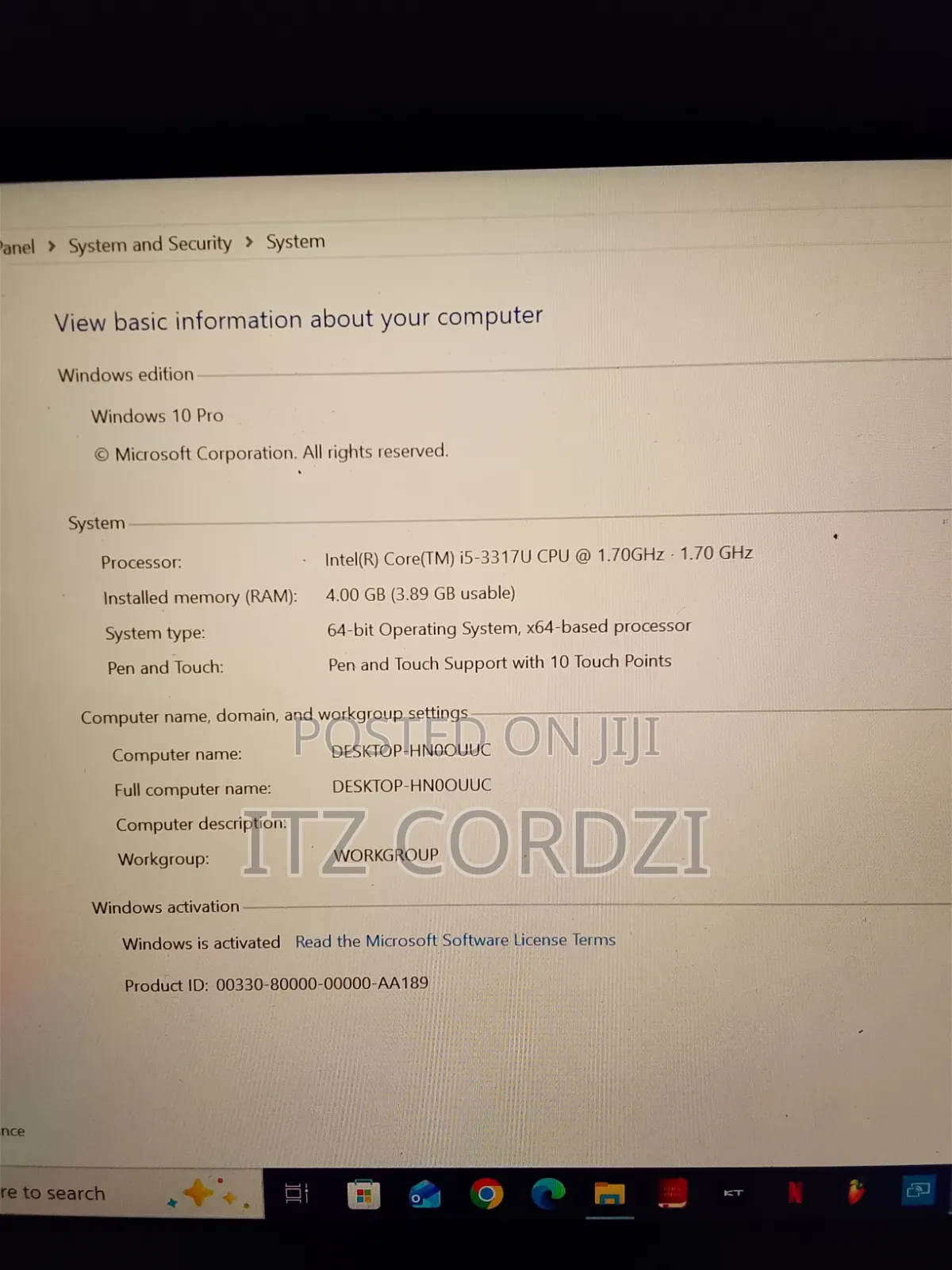 Laptop Microsoft Surface Pro 8 4GB Intel Core i5 HDD 128GB