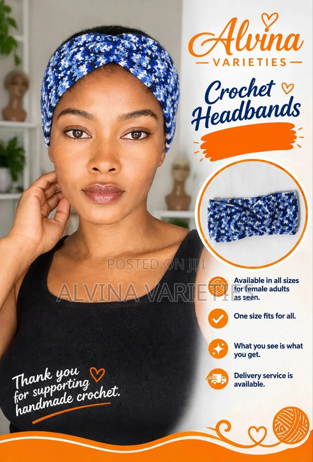 Crochet Adult Headband