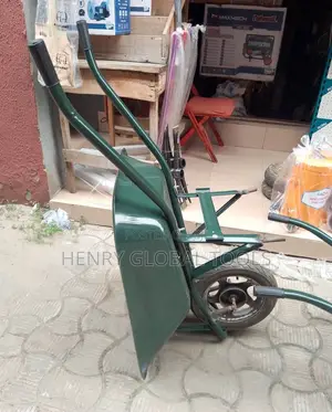 Heavy-Duty Metal Wheelbarrow