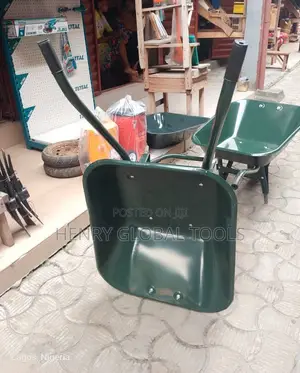 Heavy-Duty Metal Wheelbarrow