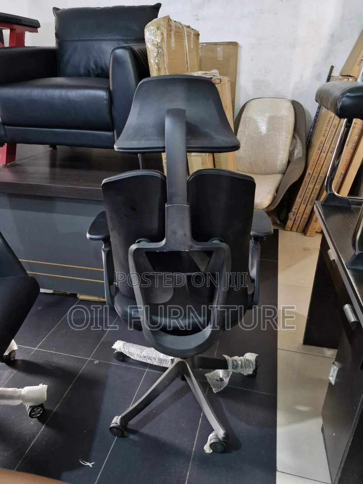 Orthopedic Executive Office Chair, Dual Backrest & Adjustable Headrest