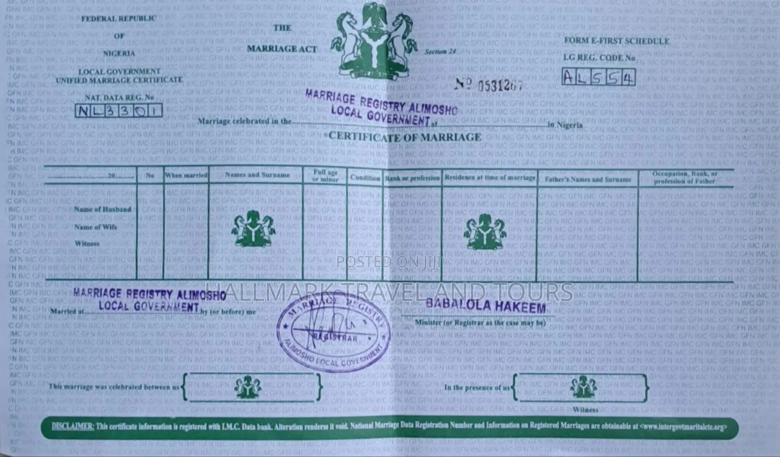 Documents for Visa Applications