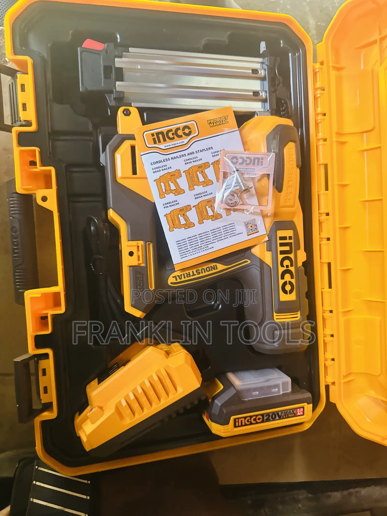 INGCO 20V Cordless Brad Nailer