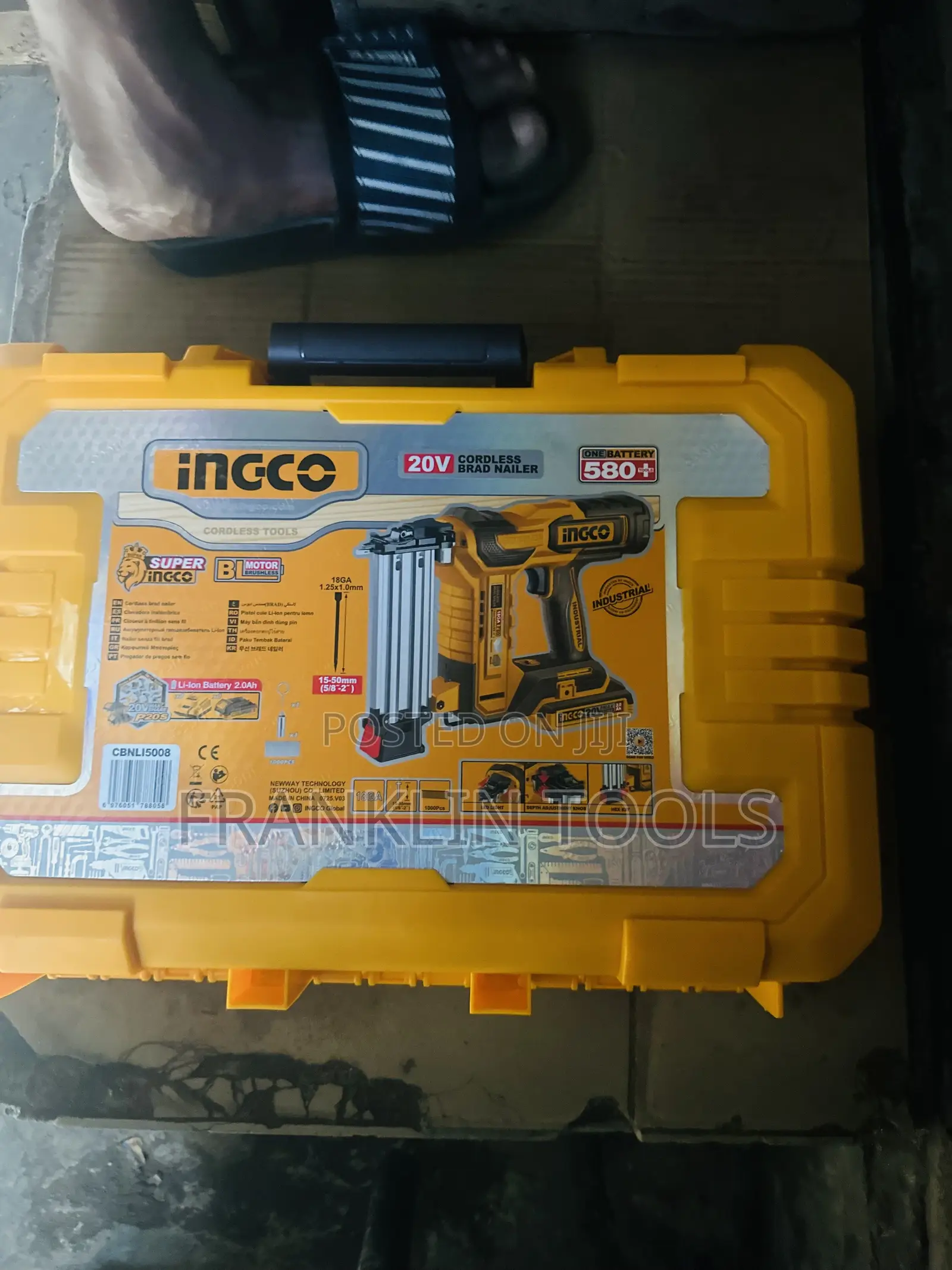 INGCO 20V Cordless Brad Nailer
