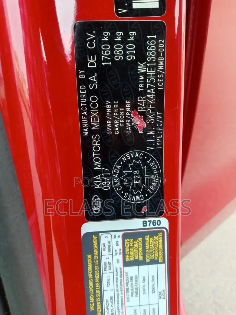 Kia Forte 2017 Red