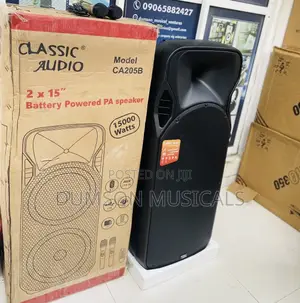 Classic Audio CA205B 2×15" Battery Powered PA Speaker System