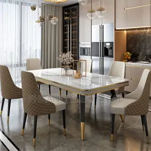 Space-Saving Square Slate Rock Plate Dining Table Set Soft Bag Chair