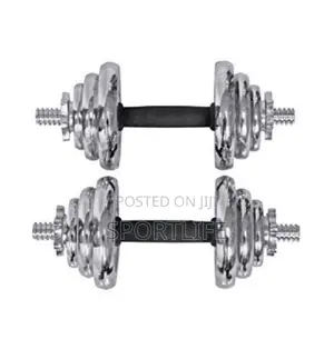 20kg Adjustable Chrome Dumbbell Set With Case