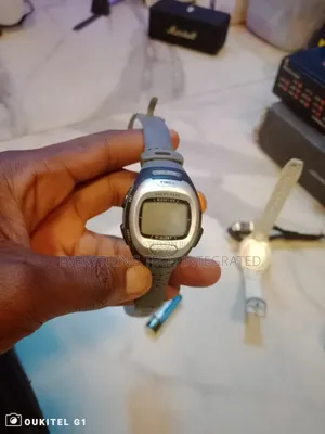 Timex Heart Rate Monitor Watch T5G981 Sport Silver Bezel Grey