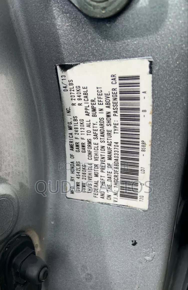 Honda Accord 2013 Silver