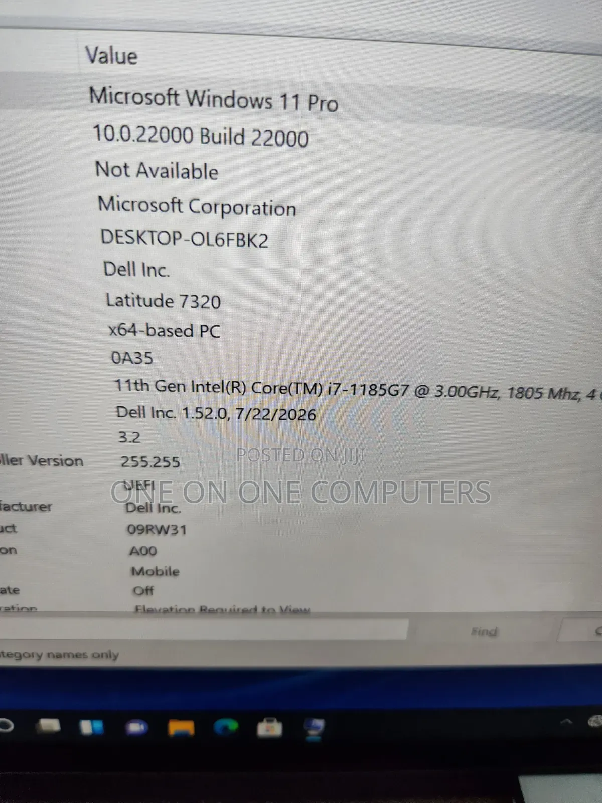 Laptop Dell Latitude 7320 16GB Intel Core i7 SSD 512GB