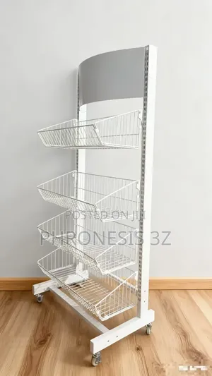 Snack Display Rack With Advert Board