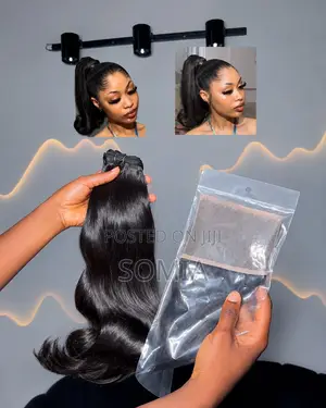 Ponytail and Frontal Bouncy and Curly Available