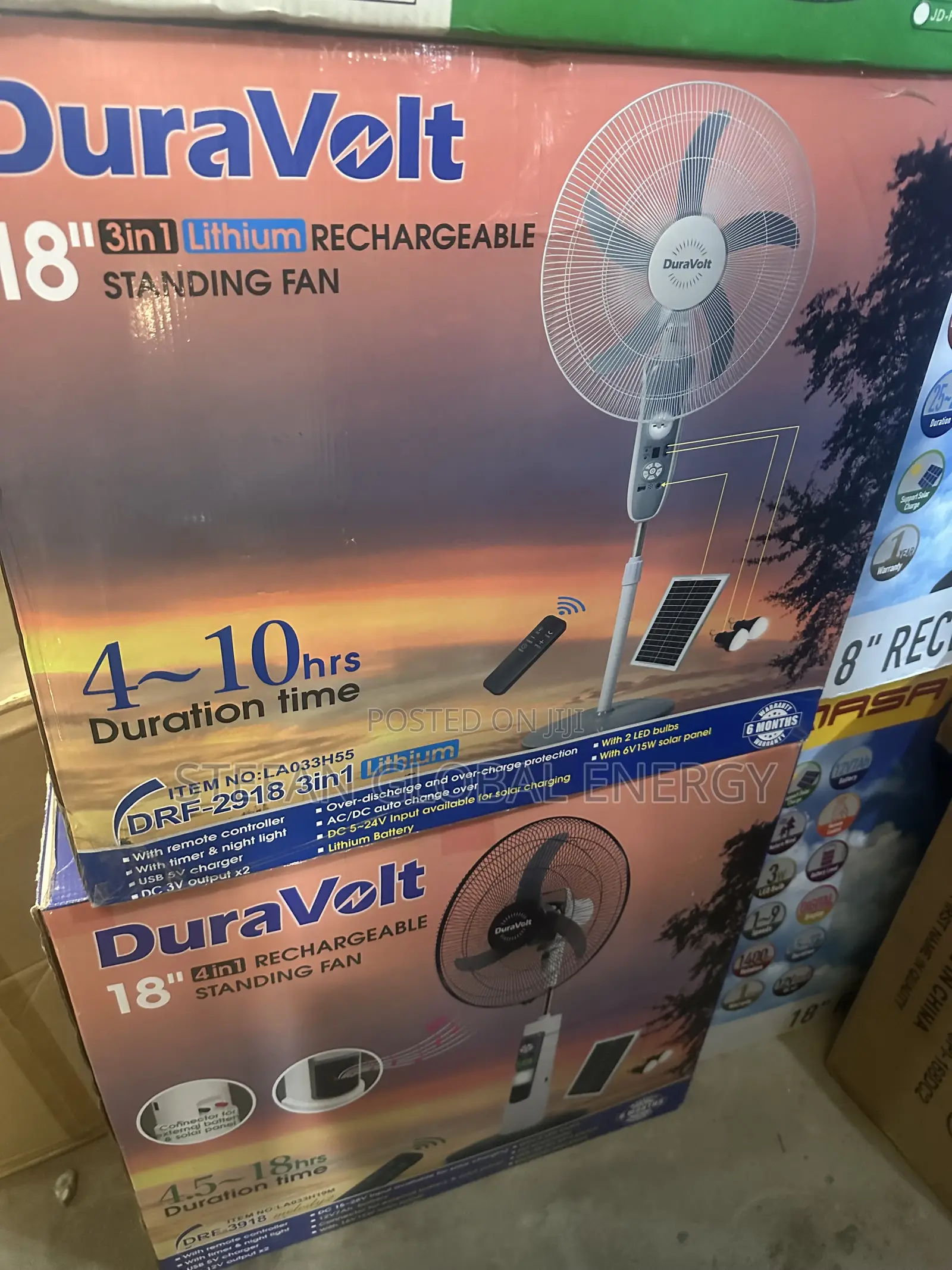 18inches Duravolts AC and Dc Solar Fan
