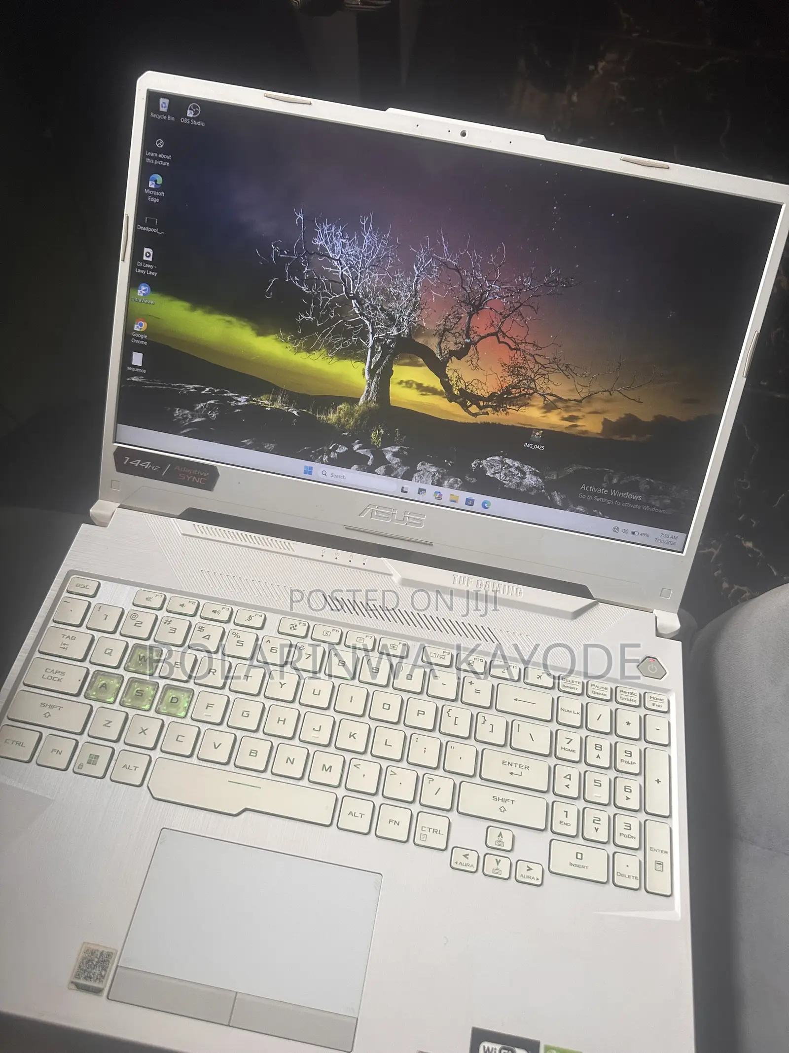 Laptop Asus TUF Gaming F15 16GB Intel Core i7 HDD+SSD 500GB
