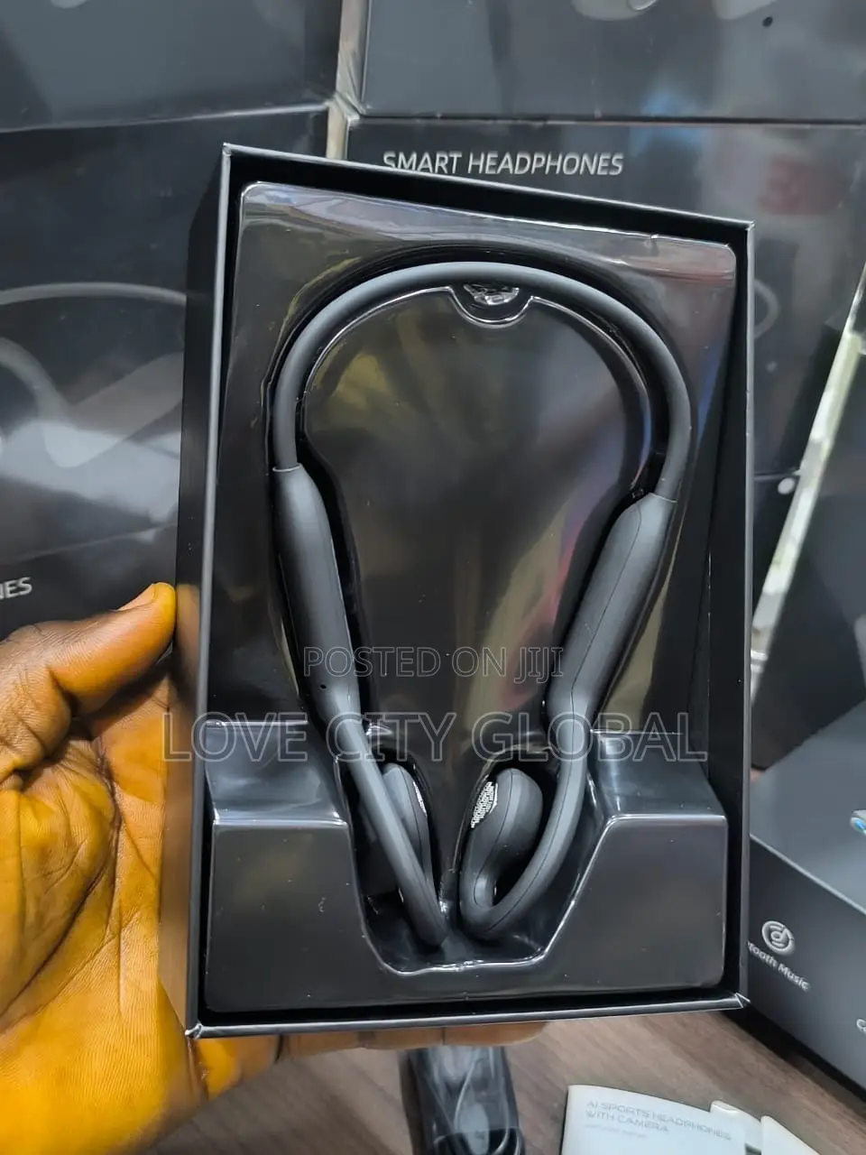 E12 Ai Smart Camera Headphone Bluetooth HD 8MP WiFi Touch Control ANC