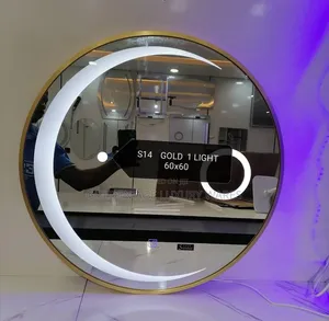 S8 Gold Frame Mirror With Light