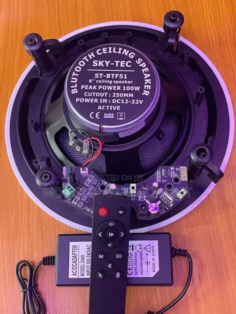 Sky-Tec ST-BTF51 8-Inch Active Bluetooth Ceiling Speaker.