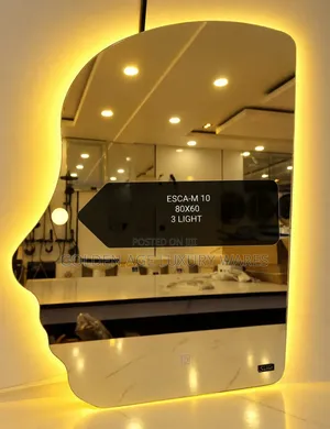 80x60cm Human Face Mirror With 3 Lights M10