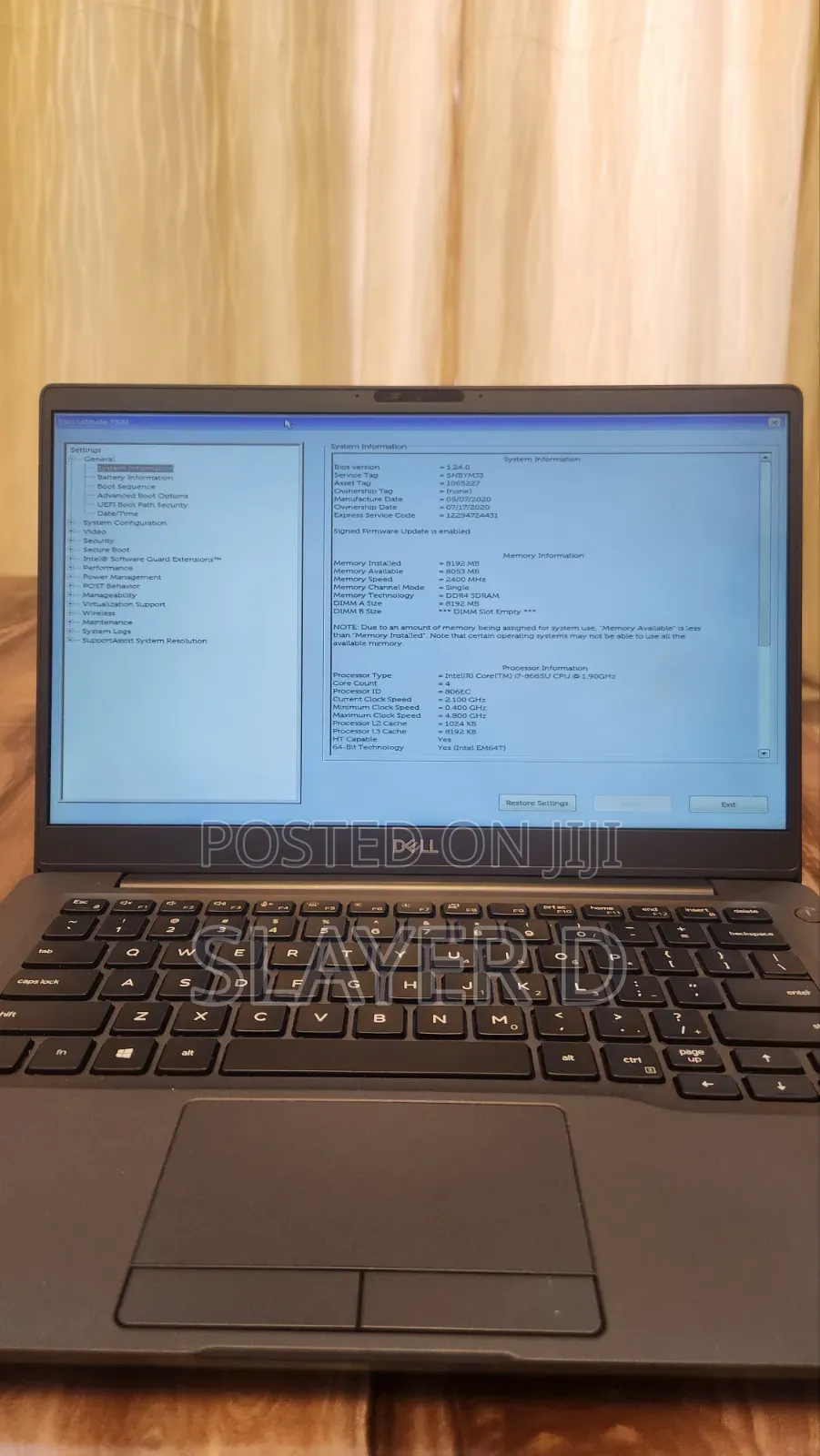 Laptop Dell Latitude 7300 8GB Intel Core i5 SSD 256GB