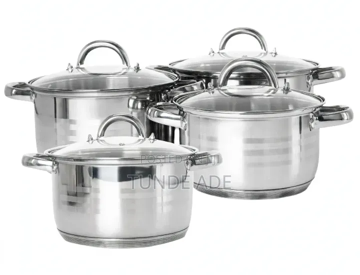 4 Set's Induction Stainless Steel Nonstick Pot
