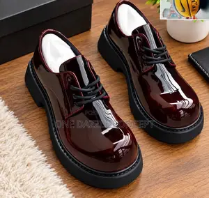 Glossy Burgundy Oxford/Derby Shoe