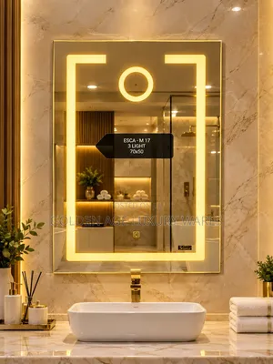 M17 3 Lights 70x50cm Mirror