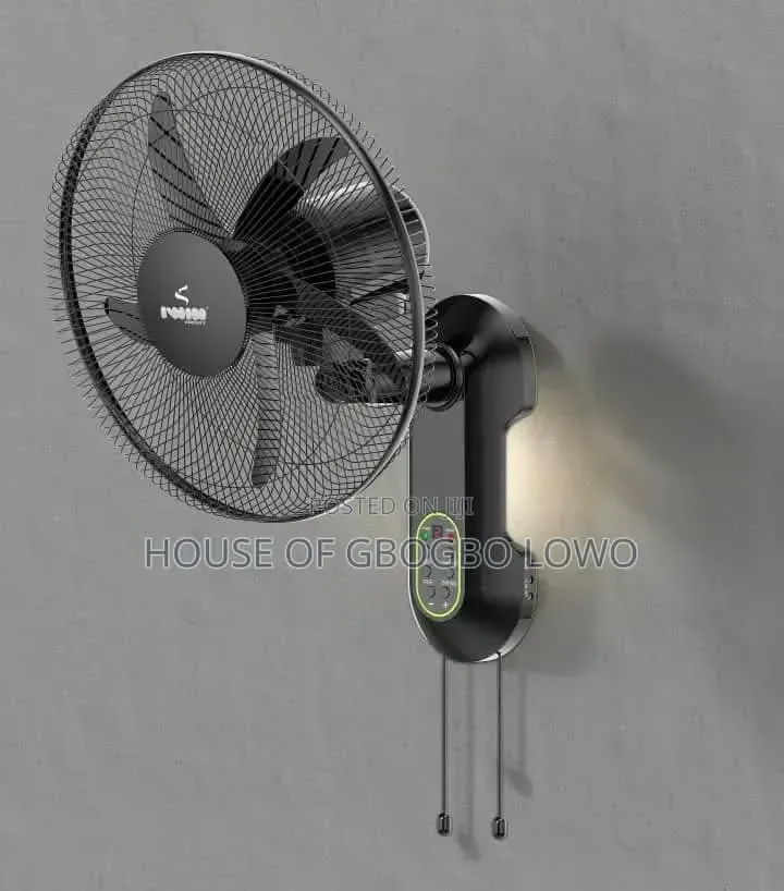 Rechargeable Wall Fan With Remote Control