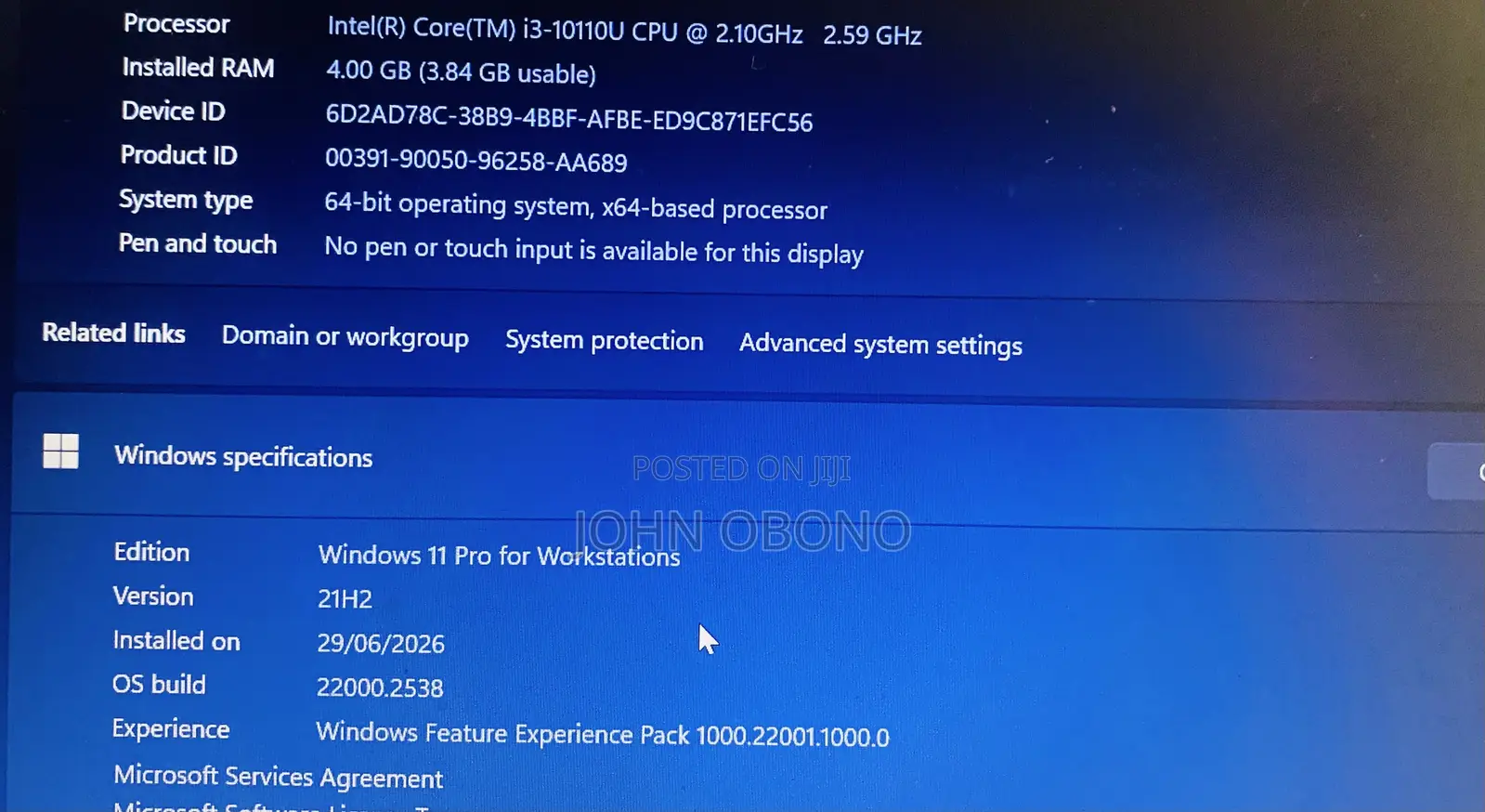 Laptop Lenovo Ideapad 3 4GB Intel Core i3 HDD+SSD 1T