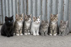 0-1 month Male Mixed Breed Tabby
